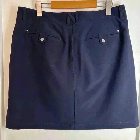 Women’s NVO by Lanctot Navy Golf Skirt with Built in Shorts Size 8 - Picture 7 of 11